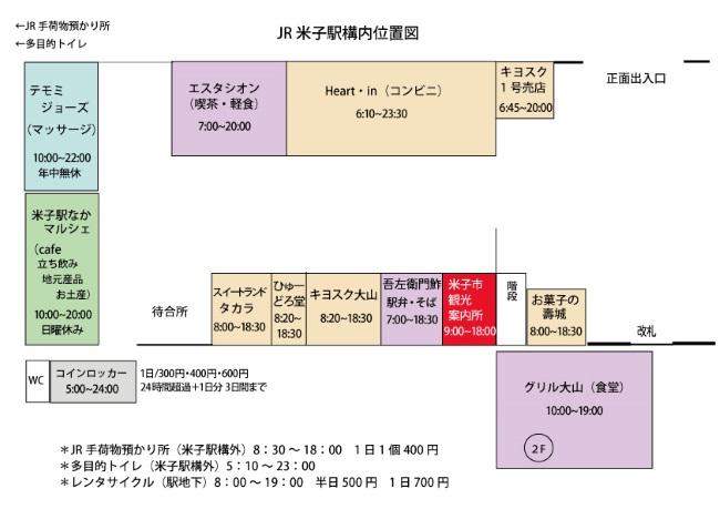 米子駅構内図