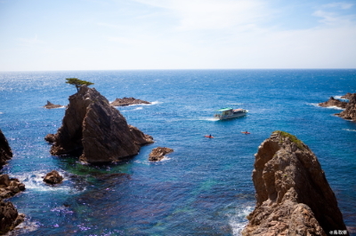 浦富海岸カヤック遊覧船