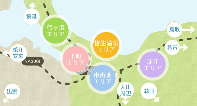 米子エリアマップ
